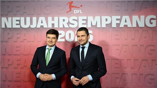 Steffen Merkel (l.) und Marc Lenz: DFL-Bosse äußern sich zum Thema Investoren. (Archivbild) 