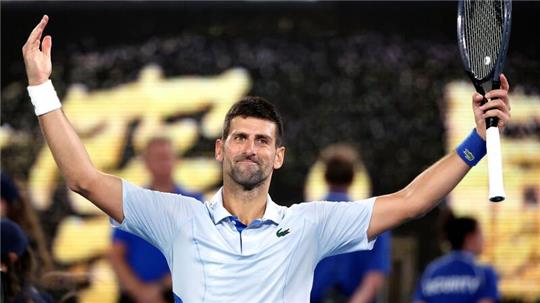 Steht bei den Australian Open im Viertelfinale: Novak Djokovic.