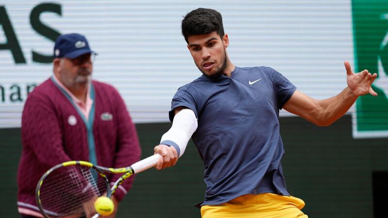 Sinner folgt Alcaraz ins Viertelfinale der French Open Steht bei den French Open im Viertelfinale: Carlos Alcaraz.