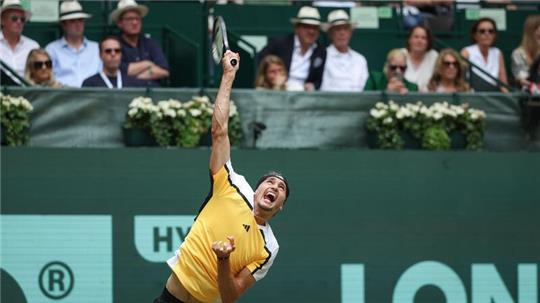 Steht beim Turnier in Halle im Halbfinale: Alexander Zverev.