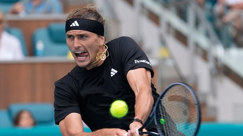 Zverev beim Turnier in Miami im Halbfinale Steht in Miami im Halbfinale: Alexander Zverev.