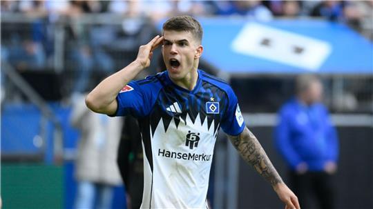 Steht vor seiner Rückkehr: HSV-Abwehrchef Luka Vuskovic. (Archivbild)