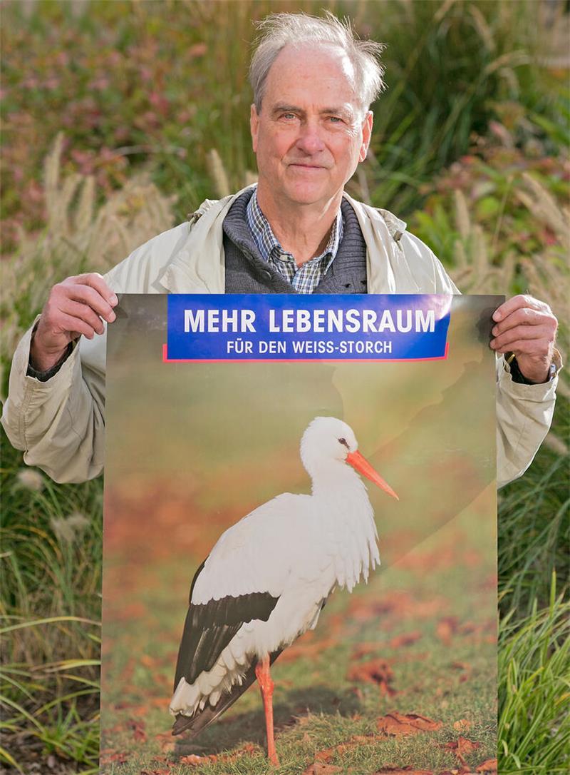 Storchenvater Gert Dahms wurde für sein ehrenamtliches Engagement mit dem Bundesverdienstkreuz am Bande ausgezeichnet.