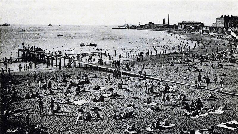 Strandbad Ende der 1920er Anfang den 1930er Jahren.