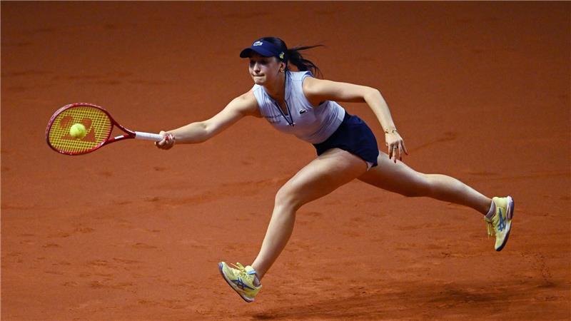 Streckte sich vergeblich: In der zweiten Runde war Eva Lys völlig ohne Chance.