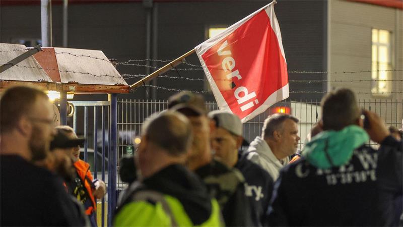Streik statt Schicht lautete das Motto am Hamburger Hafen.