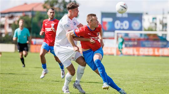 Stürmer Moritz Göttel war ein absoluter Aktivposten. Er erzielte das 1:0 und ließ kurz darauf noch einen Pfostenkracher folgen.