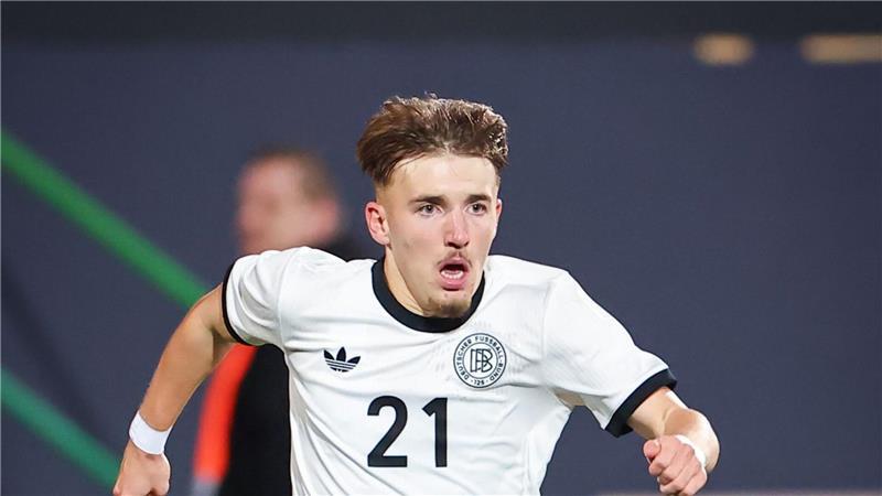 Stürmt Bayern-Youngster Lennart Karl von der deutschen U21-Auswahl in den WM-Kader von Julian Nagelsmann? (Archivbild)