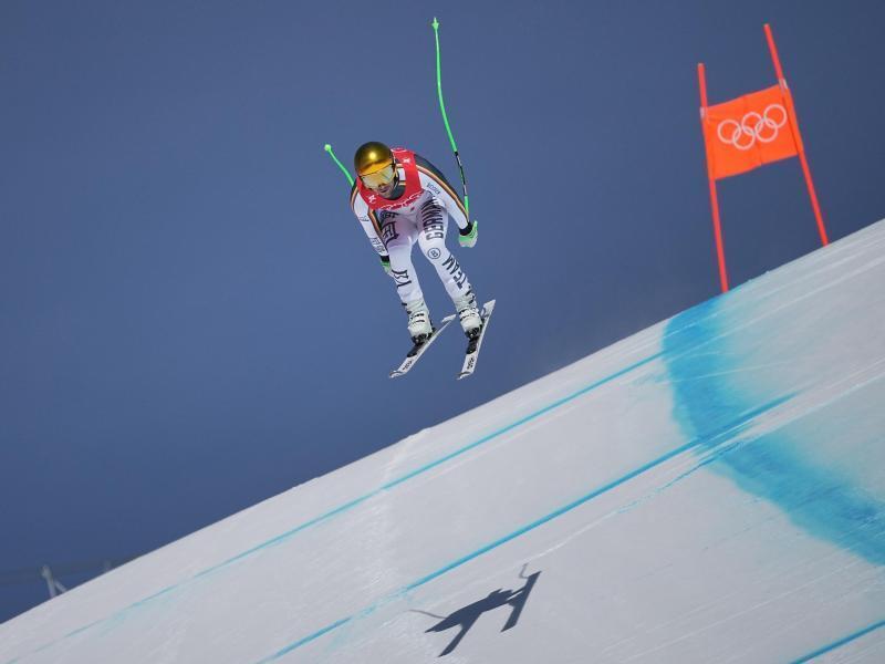 Stürzte wenig später bei der Abfahrt: Dominik Schwaiger. Foto: Michael Kappeler/dpa