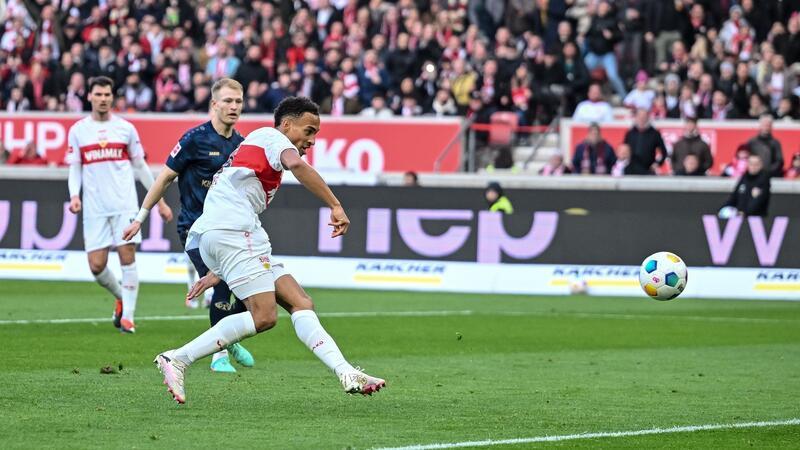 Doppelschlag ebnet VfB den Weg zum Sieg gegen Mainz Stuttgarts Jamie Leweling erzielt das 2:0.