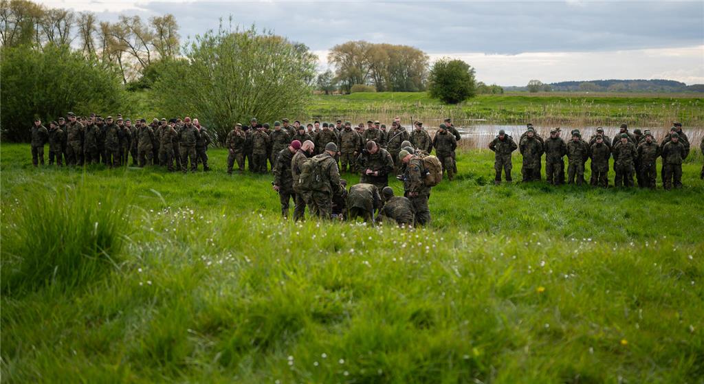 Suche am Ufer der Oste. 