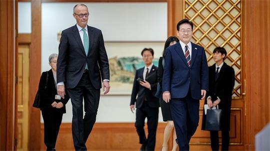 Südkorea ist die dritte Station der Asienreise des Kanzlers.