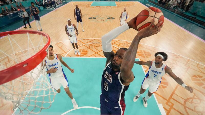 Superstar LeBron James führt das US-Team an.