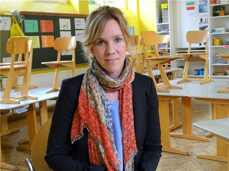 Susan Maak, Leiterin der Grundschule Wiegersen, sieht die gemeinsame Nutzung der Räumlichkeiten für Schule und Hort skeptisch. Foto Lepél