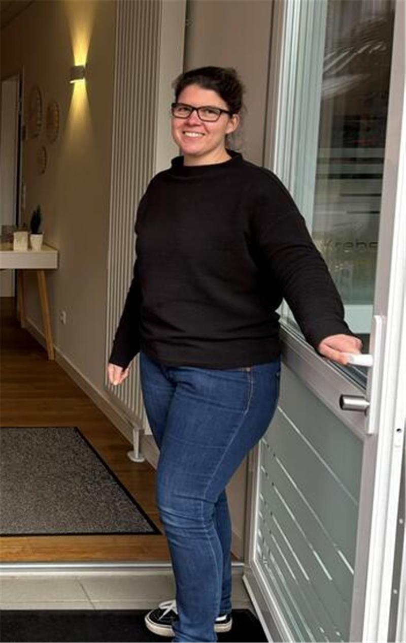 Susanne Rabenschlag berät in den Räumen der Krebsberatung in Stade Betroffene und Angehörige.