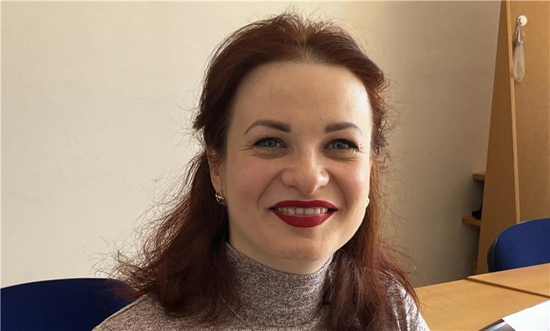 Svitlana Baklai ist Metrologie-Ingenieurin und hat nach vier Monaten Coaching ein gutes Jobangebot bekommen.