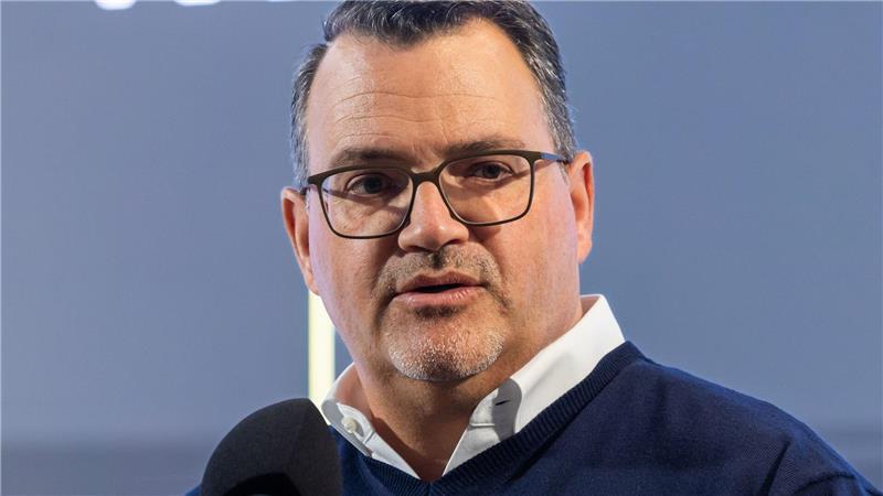 TKMS-Chef Burkhard hofft auf Aufträge zum Bau von Fregatten. 