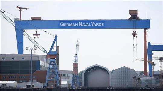 TKMS und German Naval Yards teilen sich eine Werftfläche in Kiel. (Archivbild)