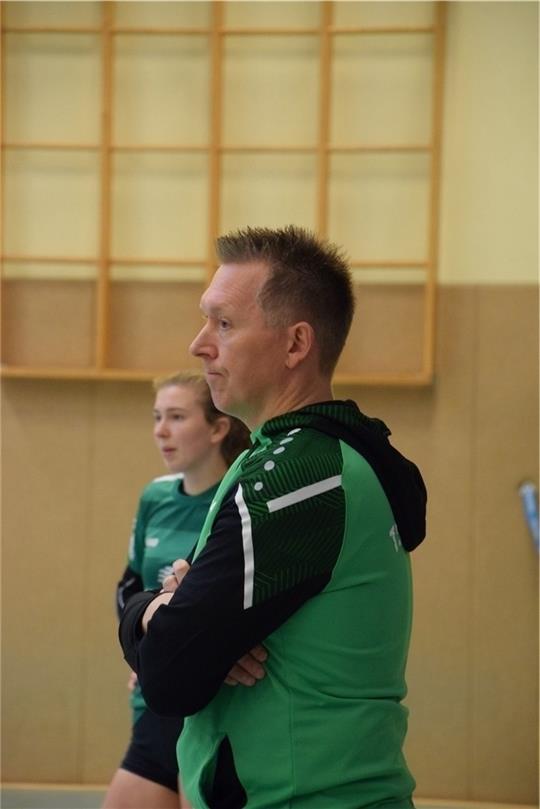 TSV-Trainer Michael Heuckeroth zeigte sich enttäuscht. Foto: Bartsch