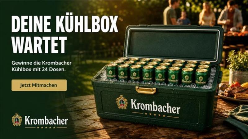 Täuschend echt kommt das angebliche Krombacher-Gewinnspiel daher.