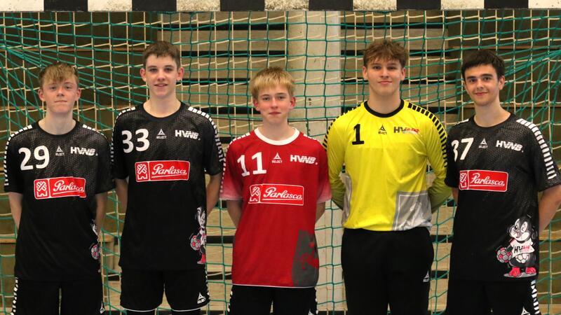 Talente aus der Region: Jonas Lemke, Lukasz Minkus, Ben Wehmeyer, Ben Kröger und Marco Stark (von links).
