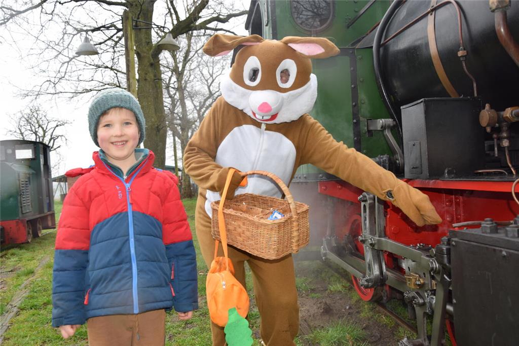 Tamme (5) aus Hamburg hatte am Ostermontag Spaß beim Deutsches Feld- und Kleinba...