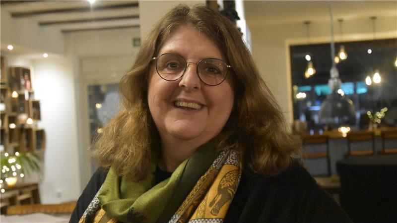 Tanja von der Bey als Gast beim Gewerbeverbund Apensen.