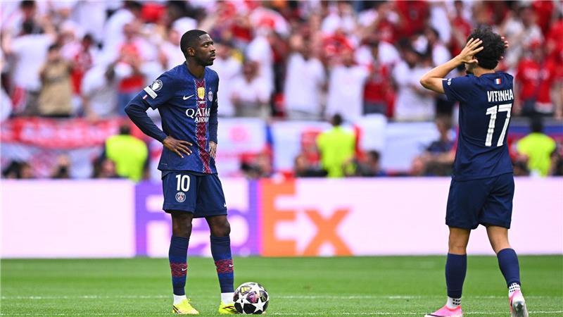 Tat sich schwer gegen Arsenals Defensive: PSG-Stürmer Ousmane Dembélé.