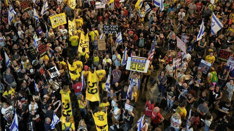 Tausende Menschen in Israel fordern ein Gaza-Abkommen. (Archivbild)