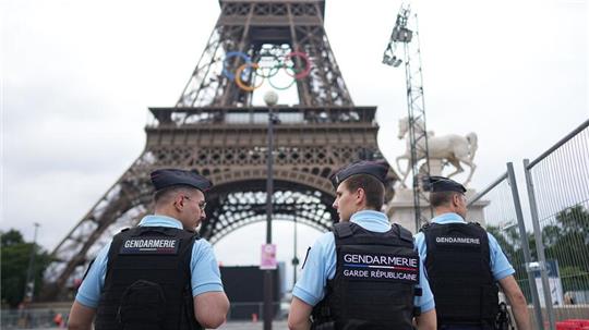 Tausende Sicherheitskräfte schützen die Sommerspiele in Paris.
