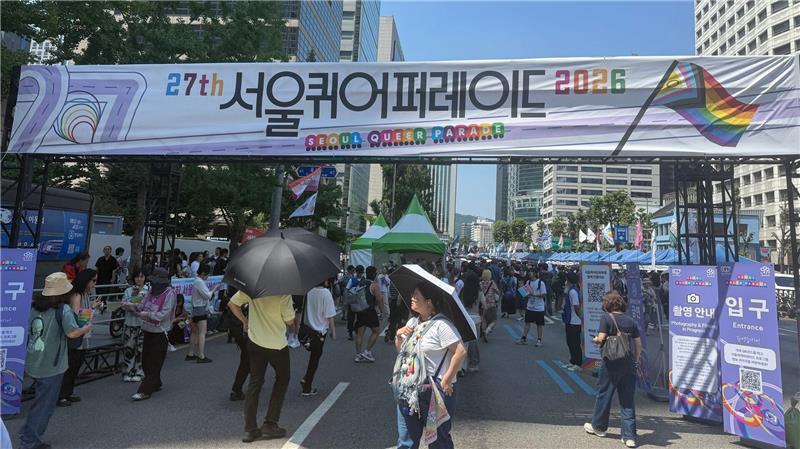 Tausende feiern am Samstag beim Queer Culture Festival in der koreanischen Hauptstadt.