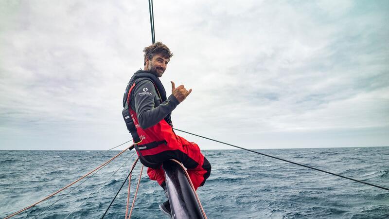 Team Malizias Gründer und Skipper Boris Herrmann auf seinem Boot.
