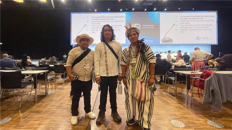 Treibt Trump die Energiewende voran? Teilnehmer aus der ganzen Welt sind in Bonn zu Klimaverhandlungen zusammengekommen - hier Vertreter aus Kolumbien und Peru.