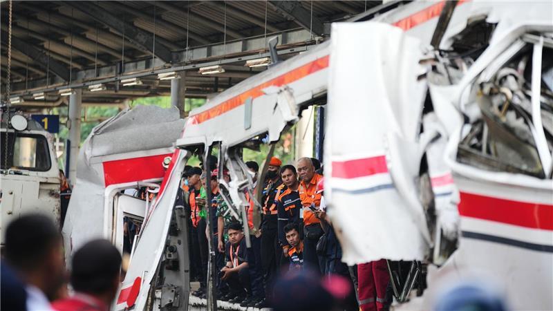 Teilweise waren Waggons nach dem Aufprall ineinander verschmolzen.