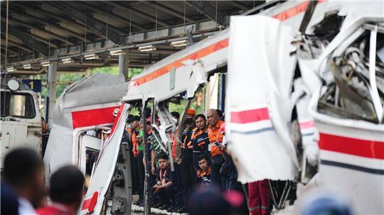 Teilweise waren Waggons nach dem Aufprall ineinander verschmolzen.