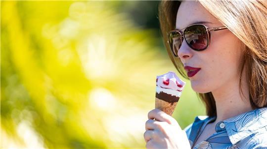Temperaturen von teils über 31 Grad – perfektes Wetter für ein Eis.