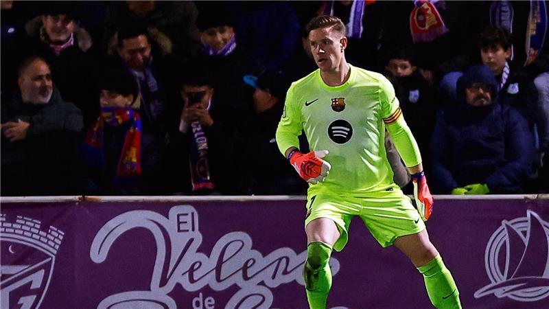 Ter Stegen konnte sich spät auszeichnen.