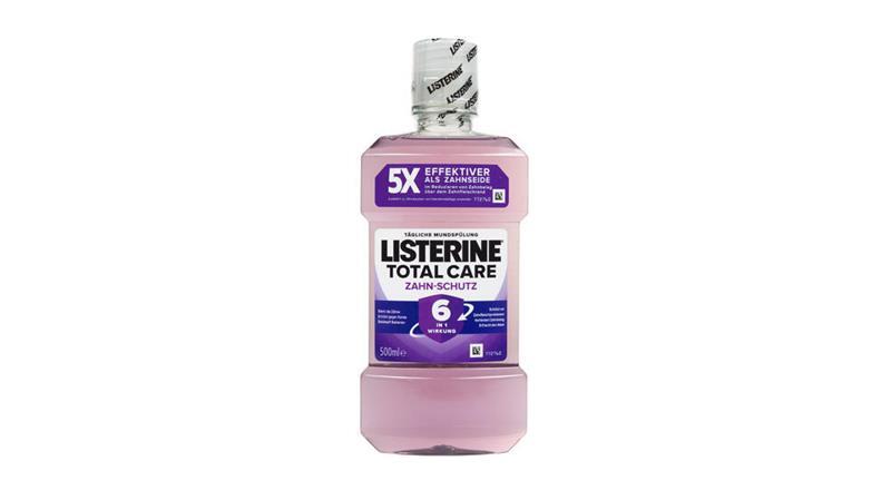 Testsieger ist die Mundspüllösung „Total Care Zahn-Schutz“ von Listerine (Note 1,4). 