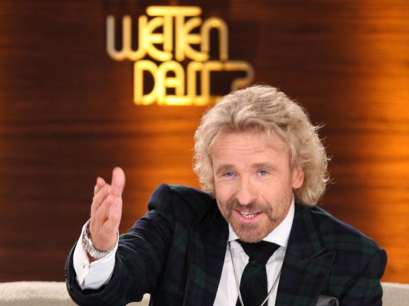 Thomas Gottschalk moderiert noch einmal die ZDF-Show «Wetten, dass..?». Foto: Jan Woitas/dpa-Zentralbild/dpa