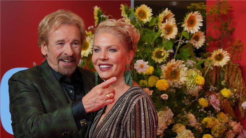 Thomas Gottschalk und Karina Mroß im September in Berlin. (Archivbild)