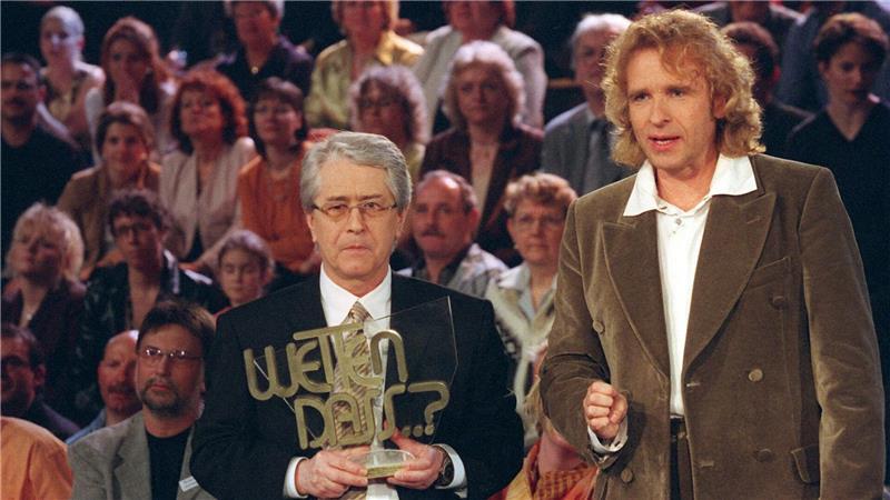 Thomas Gottschalk und der Erfinder von „Wetten, dass..“: Frank Elstner. (Archivbild)