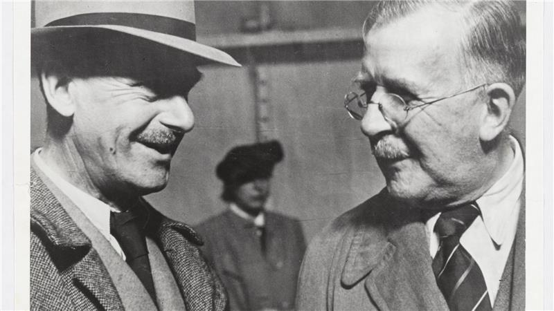 Autor und Aktivist - 150 Jahre Thomas Mann Thomas Mann begrüßte seinen Bruder Heinrich in New York. Er kam aus dem besetzten Frankreich. (Archivbild)