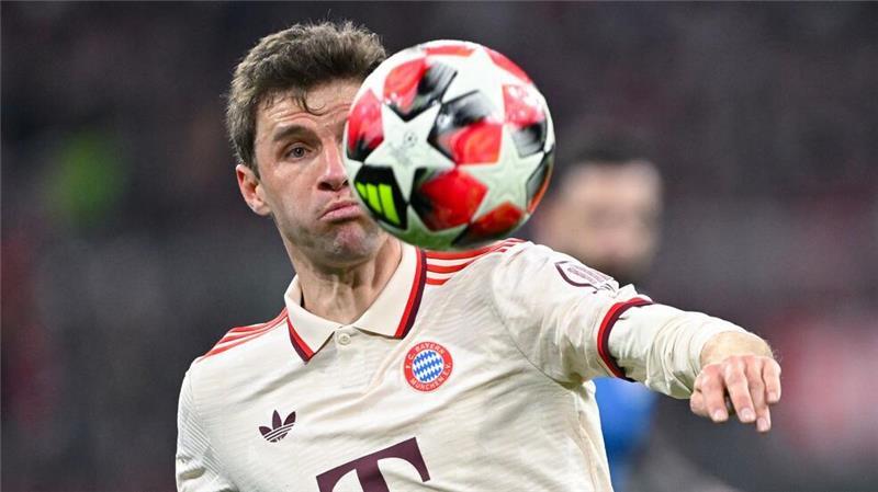 Thomas Müller köpfte das 1:0 gegen Bratislava.