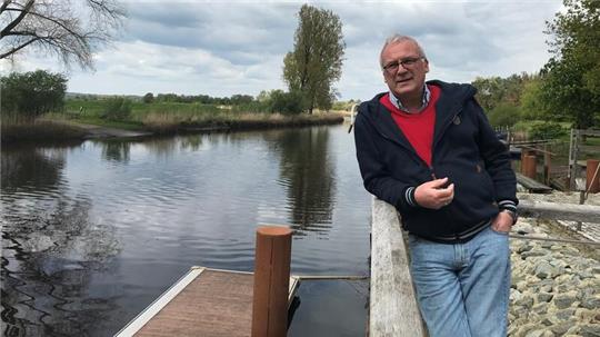 Thomas Rosteck hat eine besondere Beziehung zu Flüssen, so jetzt auch zur Oste.