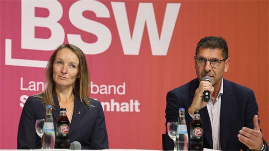 Thomas Schulze und Claudia Wittig (beide BSW) wollen mit der AfD sprechen. (Archivbild)