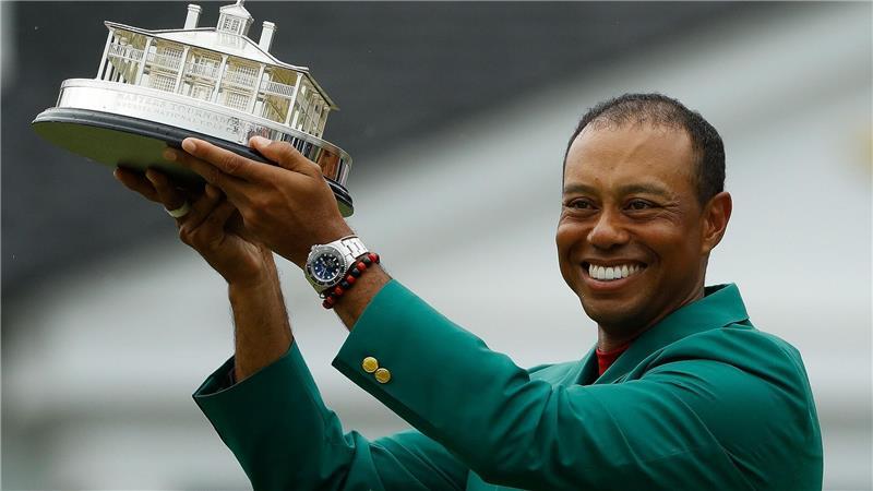 Tiger Woods hat das legendäre Masters bereits fünfmal gewonnen - zuletzt 2019. (Archivbild)