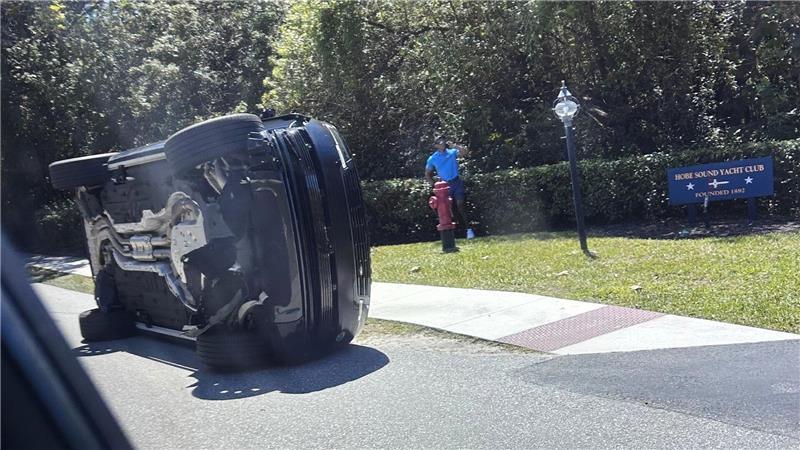 Tiger Woods wurde in Jupiter Island in einen Autounfall verwickelt.