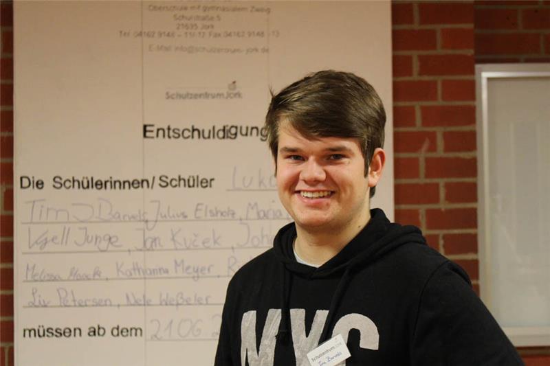 Tim Barvels gehört zum ersten Jahrgang, der die Oberschule mit gymnasialem Zweig am Schulzentrum Jork abgeschlossen hat.