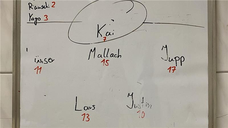 Tim Lünser (Nr. 11) spielt auf der Außenbahn - seine Stärke ist das Laufen.