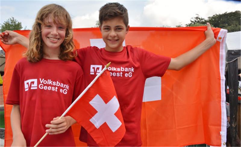Timon Ewert und Lion Stange spielen für die Schweiz. Foto Beneke